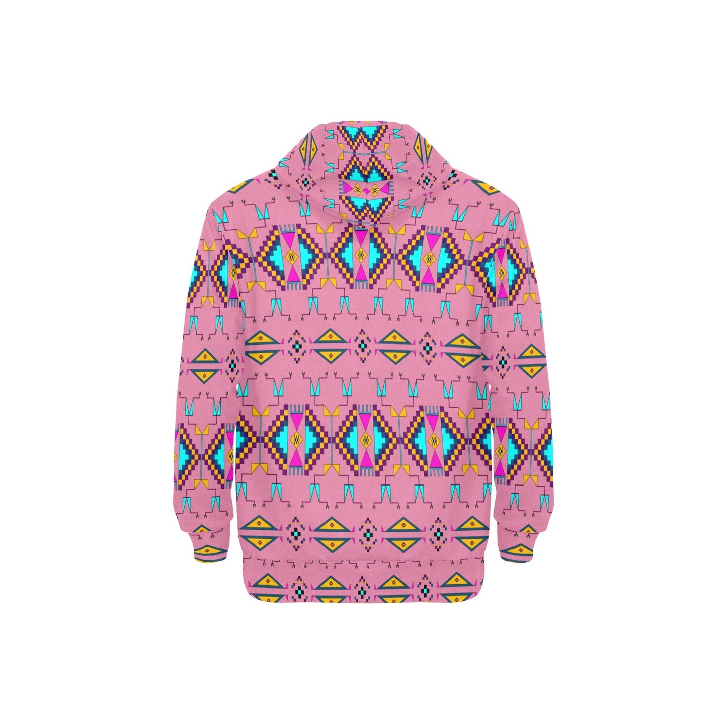 Rite of Passage Pink Men's Long Sleeve Fleece Hoodie