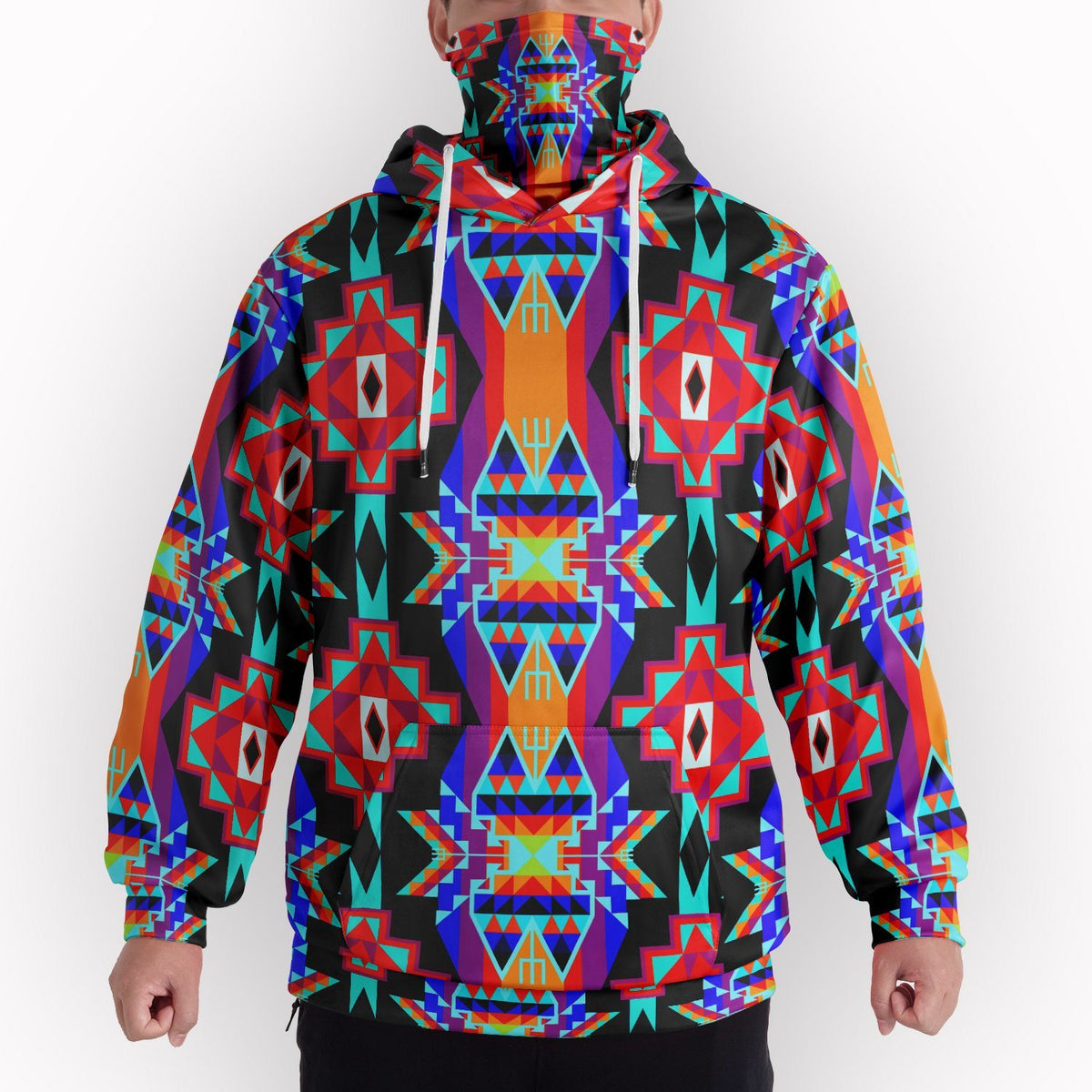 Fancy Hoodie With Half Balaclava