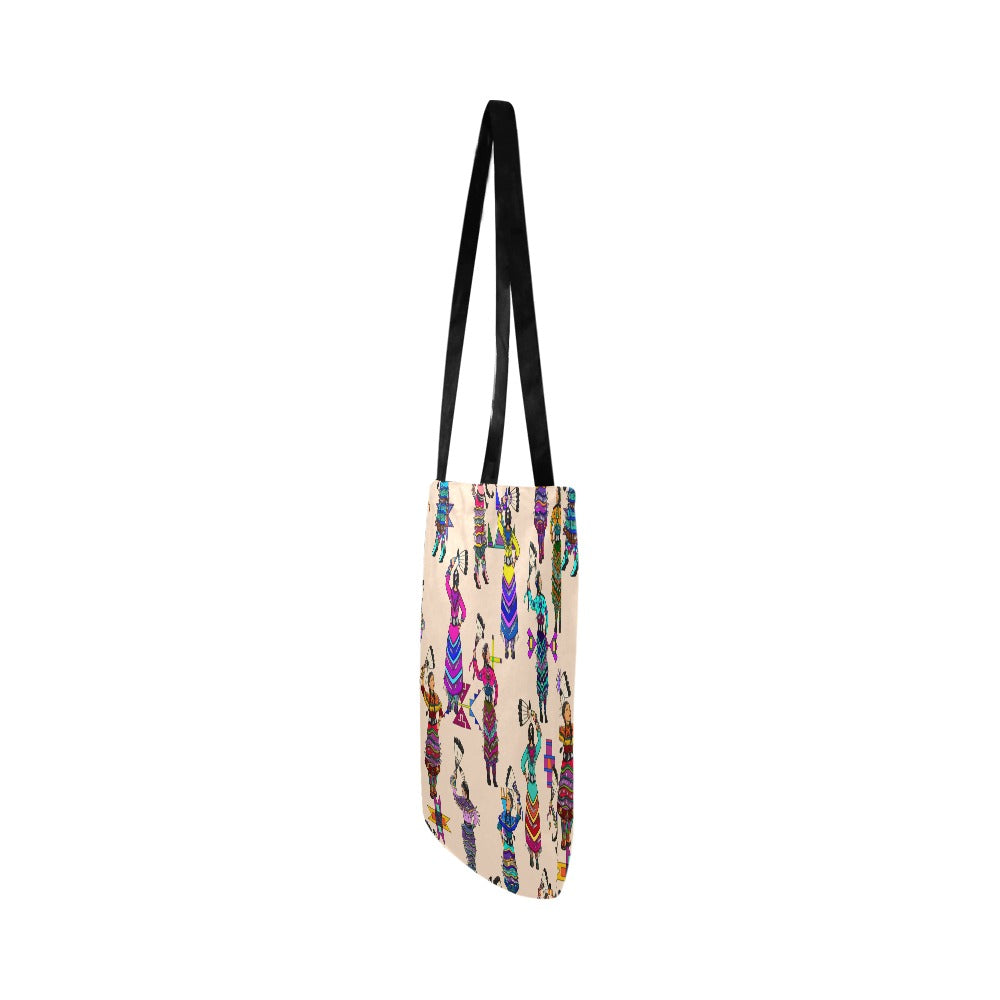 Women's Jingle Dancers Muslin Reusable Shopping Bag