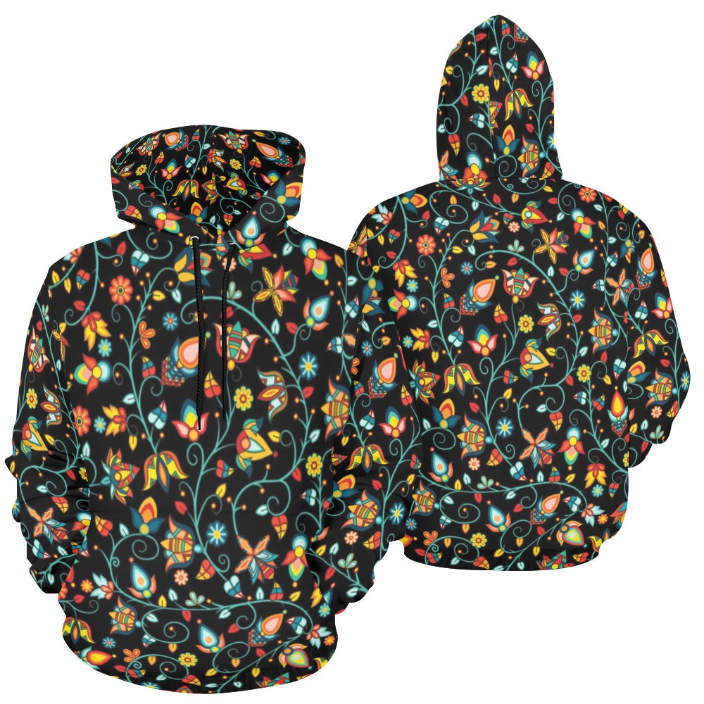 Thorny Path Black Hoodie for Men