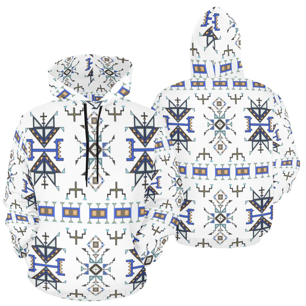 Eagle Strike White Hoodie for Men