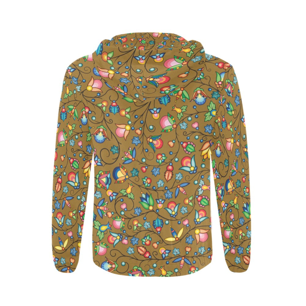 Prairie Plains Spirit Fall Leaves Men's Zipper Hoodie