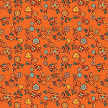 Load image into Gallery viewer, Fire Bloom Shade Orange - Colour Cotton Poplin Fabric By the Yard Fabric NBprintex 
