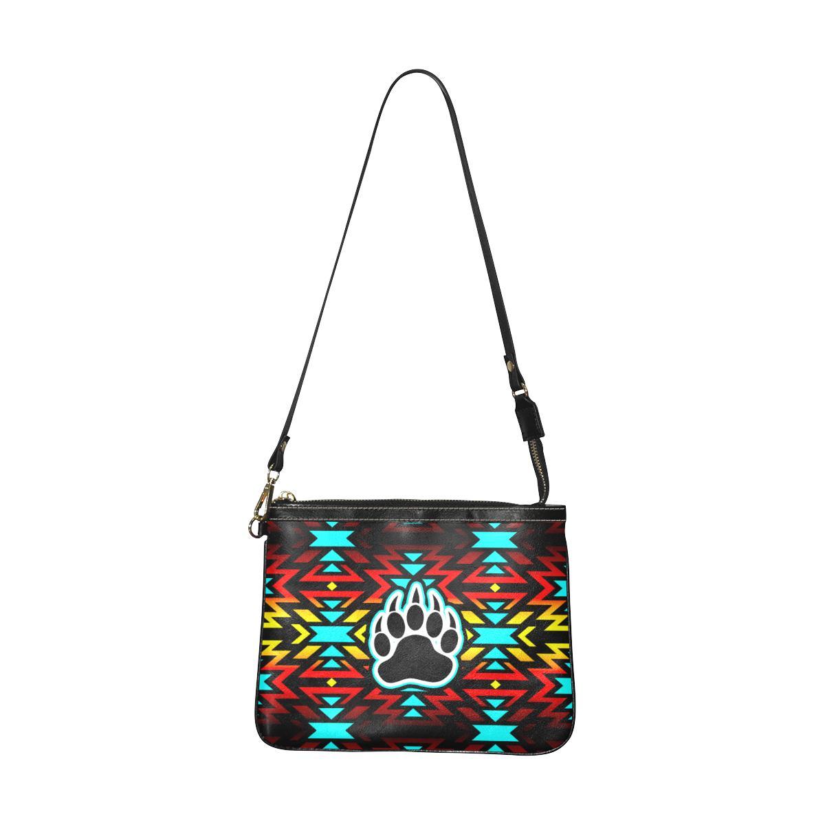 Fire Colors and Turquoise Small Shoulder Bag