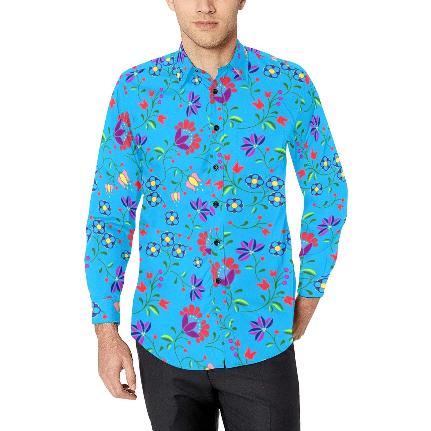 Fleur Indigine Casual Dress Shirt