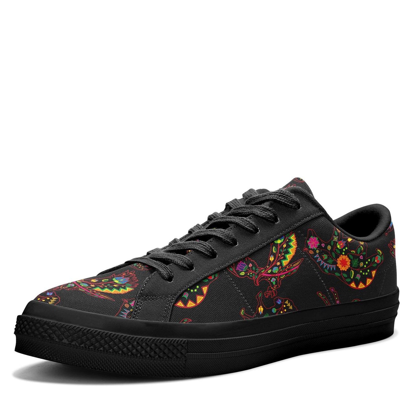 Neon Floral Animals Aapisi Black Sole