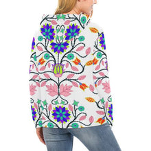 Load image into Gallery viewer, Floral Beadwork Four Clans White All Over Print Hoodie for Women (USA Size) (Model H13) All Over Print Hoodie for Women (H13) e-joyer 
