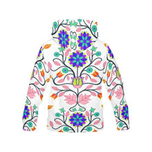 Load image into Gallery viewer, Floral Beadwork Four Clans White All Over Print Hoodie for Women (USA Size) (Model H13) All Over Print Hoodie for Women (H13) e-joyer 
