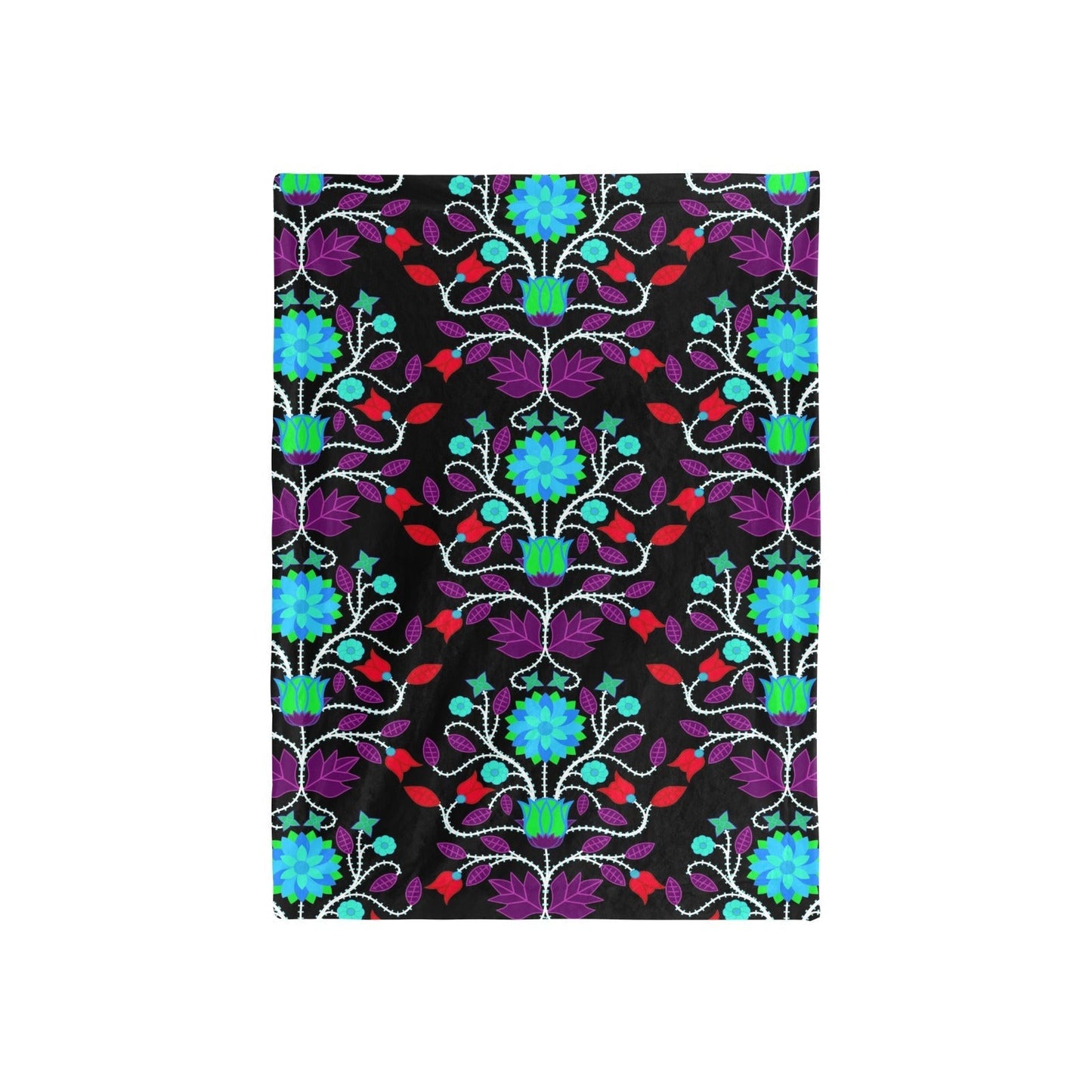 Floral Beadwork Four Clans Winter Baby Blanket 40"x50" Baby Blanket 40"x50" e-joyer