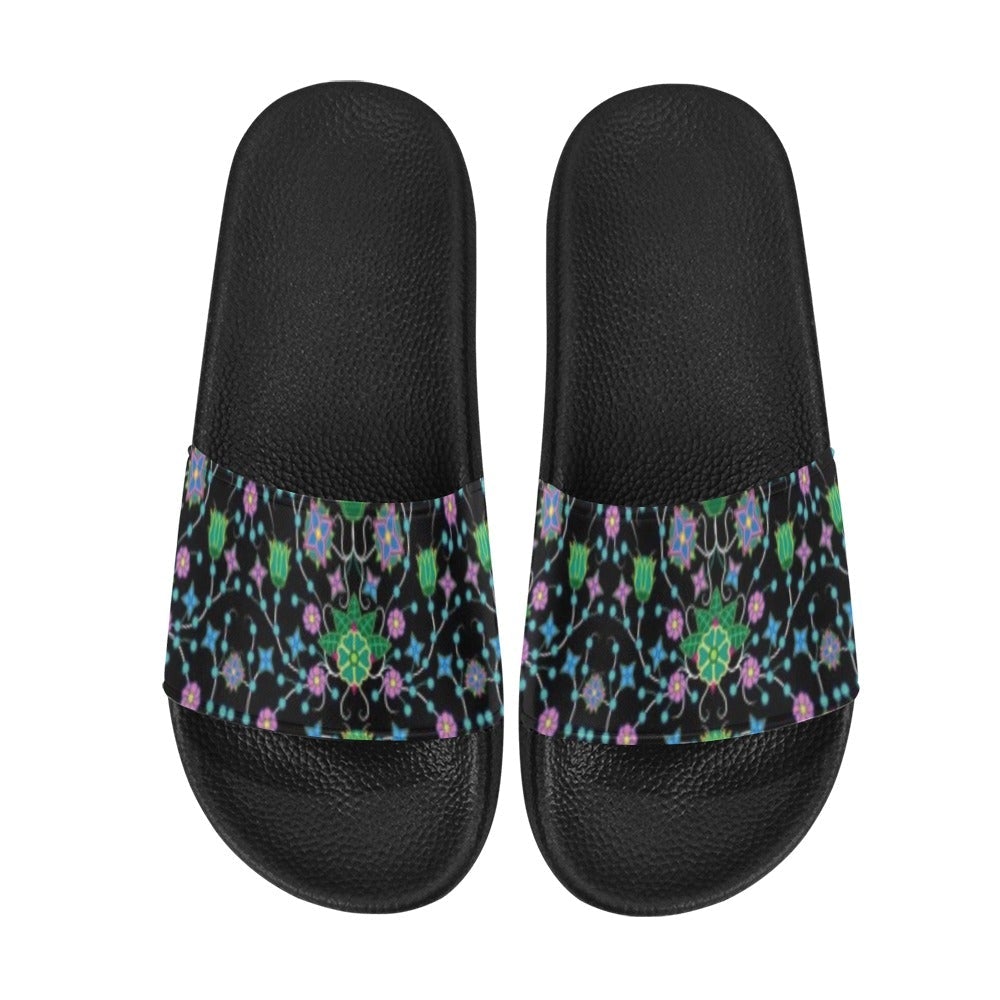 Floral Damask Slide Sandals