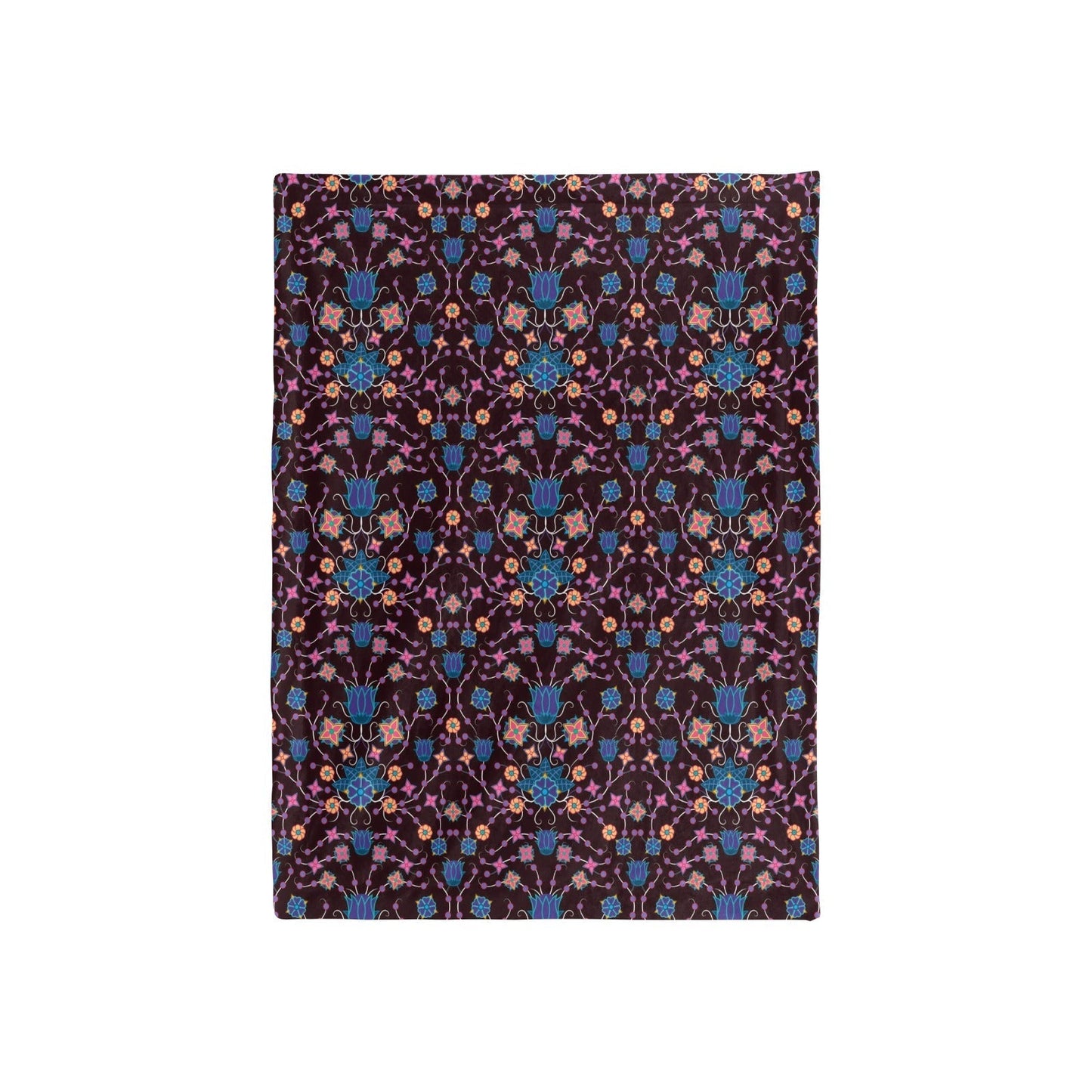 Floral Damask Purple Baby Blanket 40"x50" Baby Blanket 40"x50" e-joyer