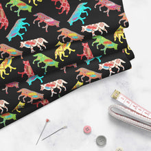 Load image into Gallery viewer, Gathering of the Wolves Cotton Sateen Fabric By the Yard 49 Dzine 
