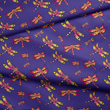 Load image into Gallery viewer, Gathering Purple Cotton Poplin Fabric By the Yard Fabric NBprintex 
