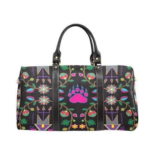 Geometric Floral Fall Large Travel Bag