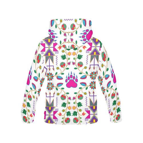 Geometric Floral Fall-White All Over Print Hoodie for Men (USA Size) (Model H13) All Over Print Hoodie for Men (H13) e-joyer