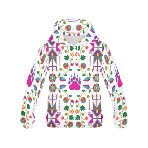 Geometric Floral Fall-White All Over Print Hoodie for Men (USA Size) (Model H13) All Over Print Hoodie for Men (H13) e-joyer