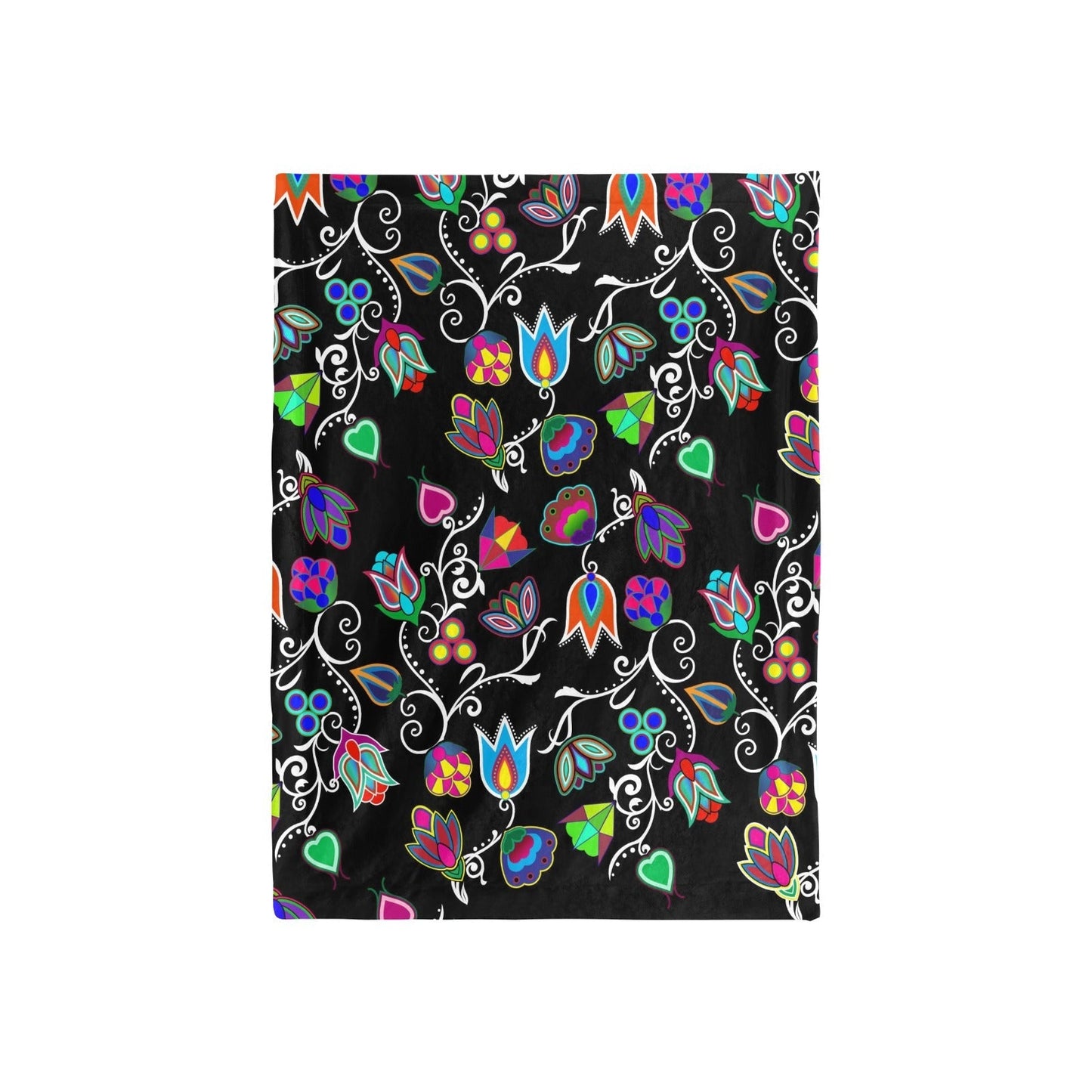 Indigenous Paisley Black Baby Blanket 40"x50" Baby Blanket 40"x50" e-joyer