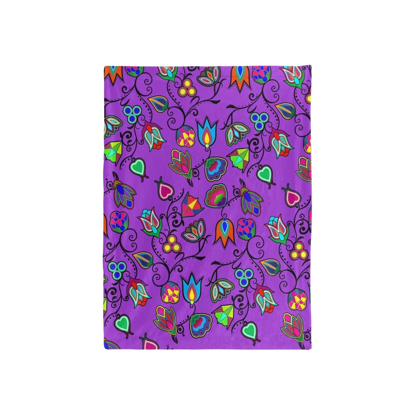 Indigenous Paisley Dark Orchid Baby Blanket 40"x50" Baby Blanket 40"x50" e-joyer