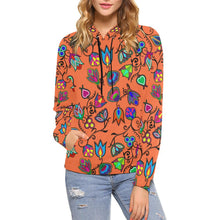 Load image into Gallery viewer, Indigenous Paisley - Sierra All Over Print Hoodie for Women (USA Size) (Model H13) All Over Print Hoodie for Women (H13) e-joyer 
