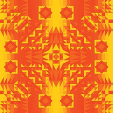 Load image into Gallery viewer, Kaleidoscope Orange Cotton Poplin Fabric By the Yard Fabric NBprintex 
