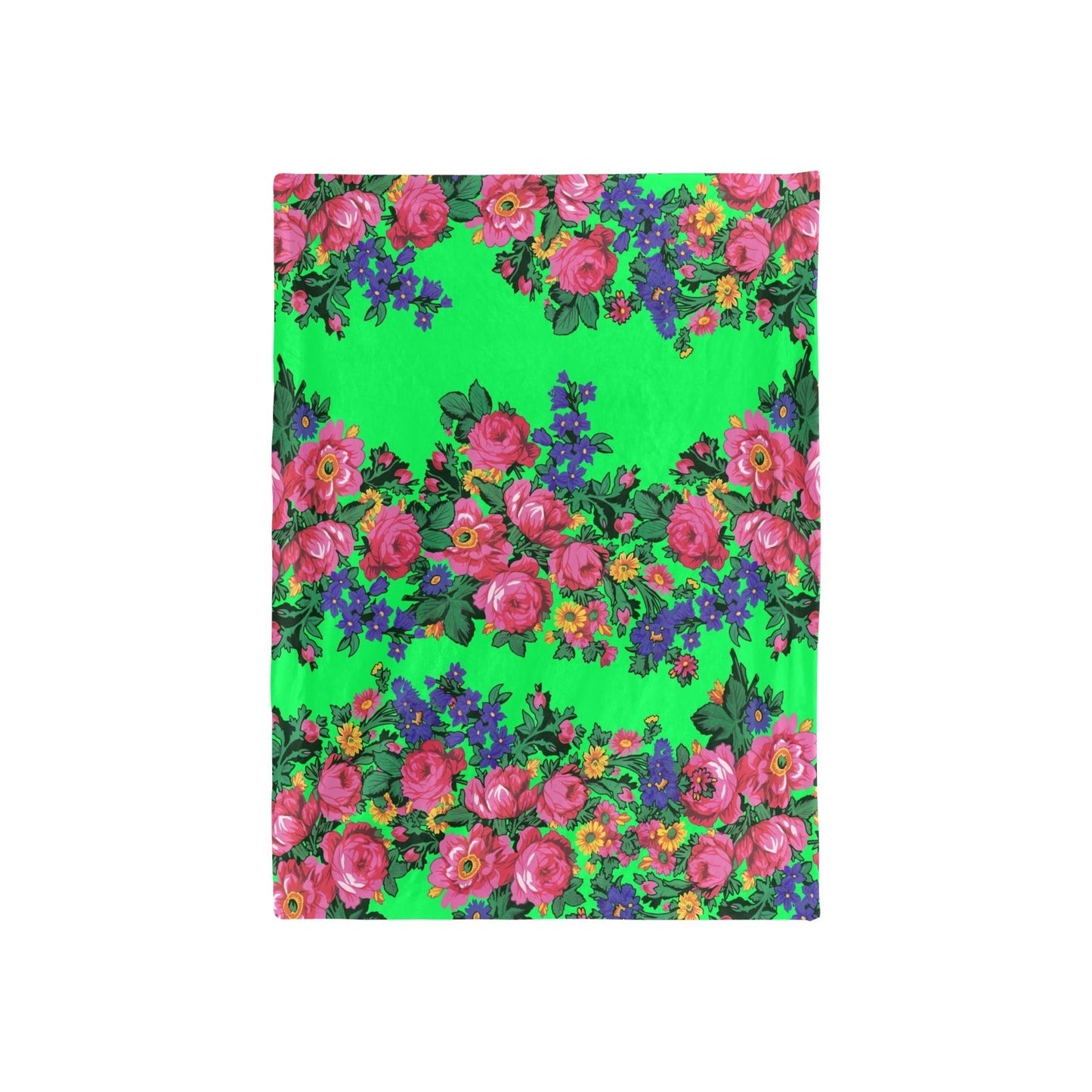 Kokum's Revenge Green Baby Blanket 40"x50" Baby Blanket 40"x50" e-joyer