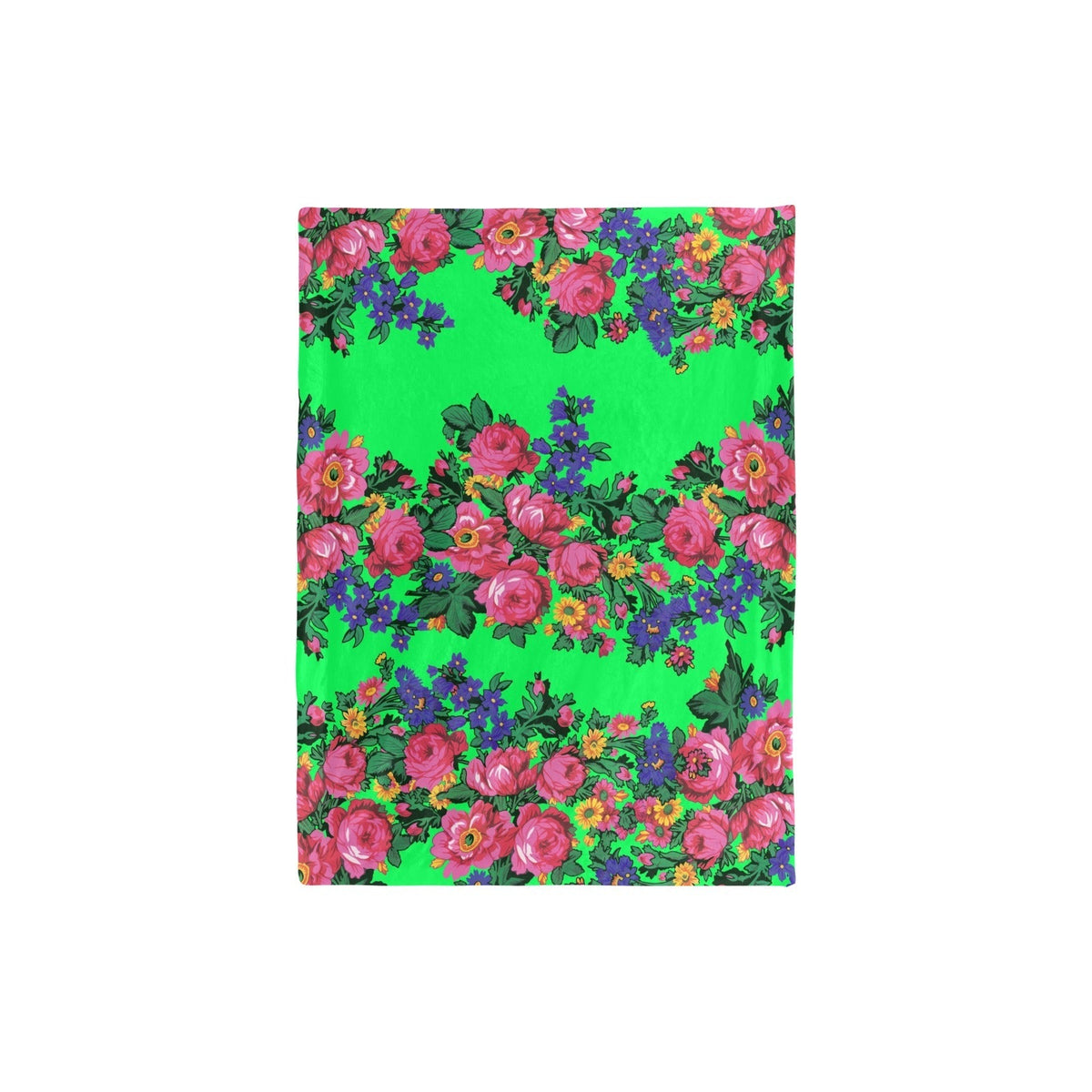 Kokum's Revenge Green Small Baby Blanket by 49 Dzine (image 3)