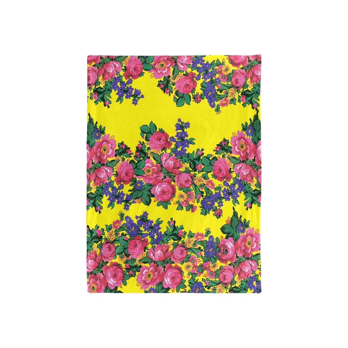 Kokum's Revenge Yellow Baby Blanket 40"x50" Baby Blanket 40"x50" e-joyer