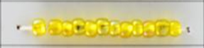 11/0 Silver Lined Seed Beads: Rainbow Lemon
