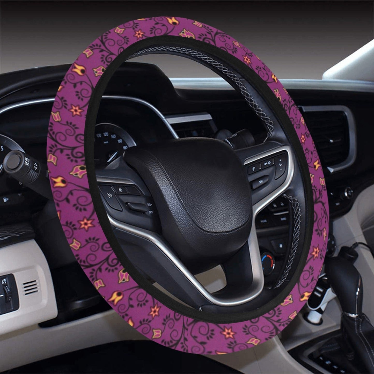 Lolipop Star Steering Wheel Cover with Elastic Edge Steering Wheel Cover with Elastic Edge e-joyer