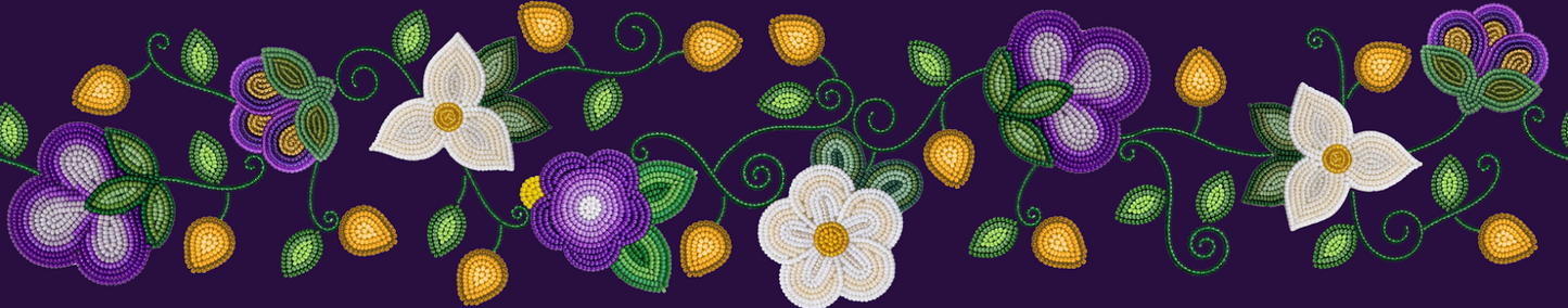 Midnight Moss Bloom Printed Ribbon Bundle