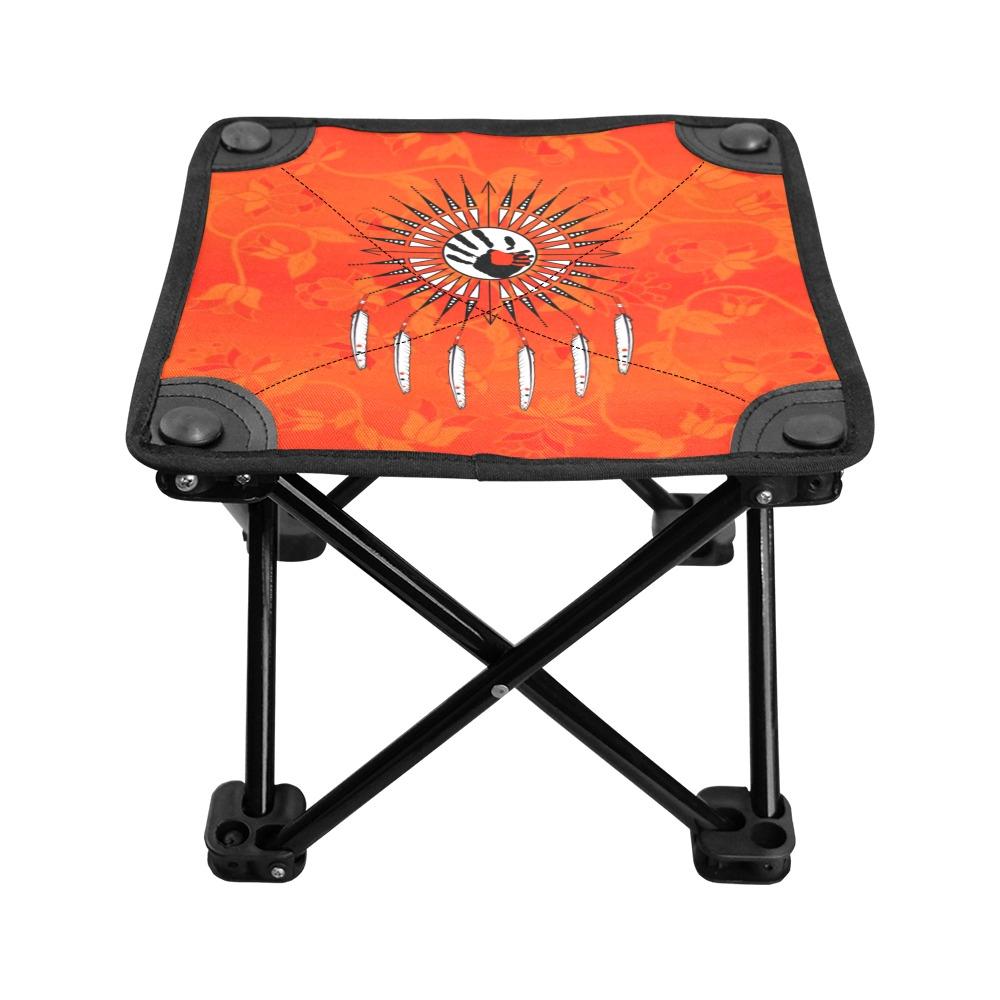 Orange Days Folding Fishing Stool