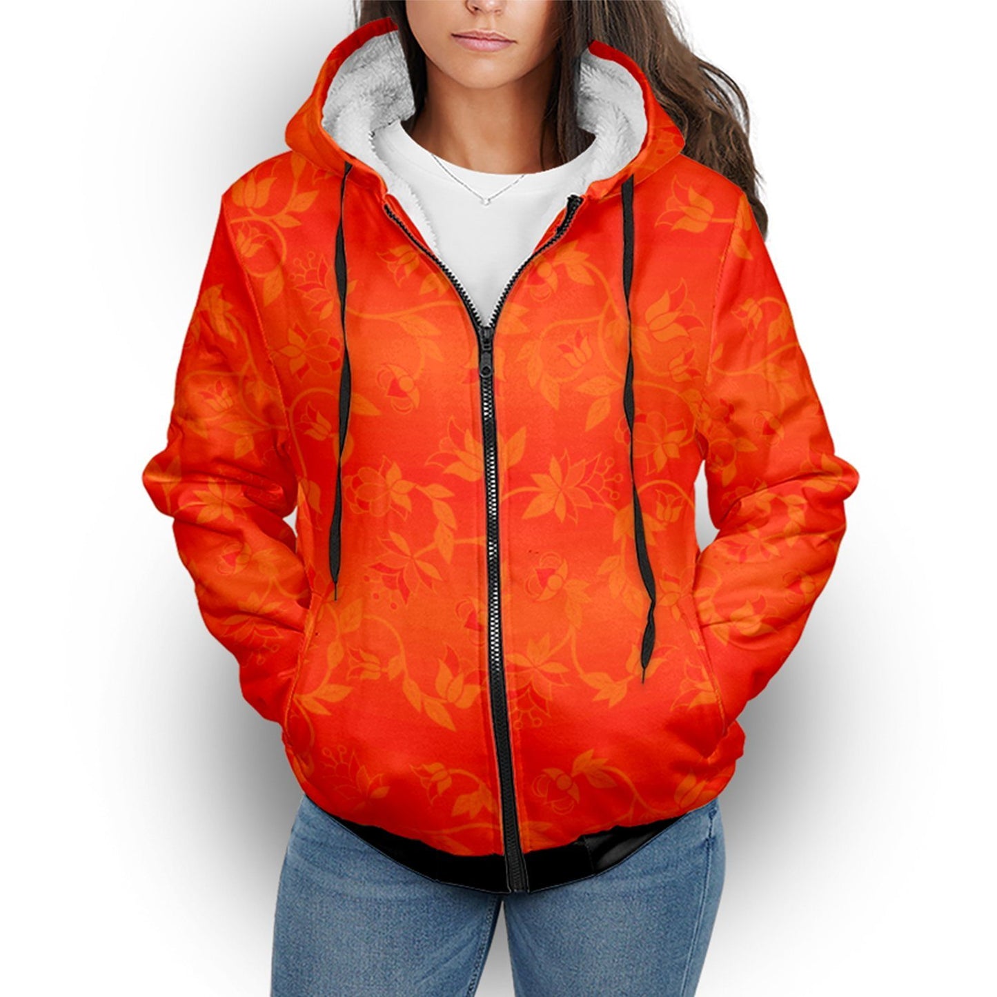Orange Days Sherpa Hoodie