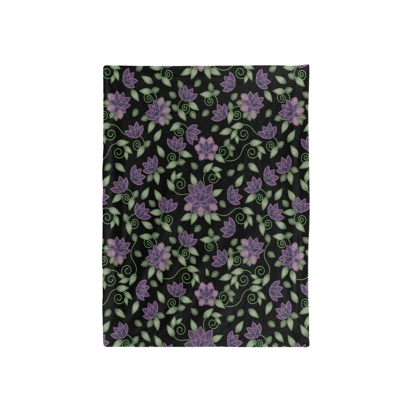 Purple Beaded Rose Baby Blanket 40"x50" Baby Blanket 40"x50" e-joyer