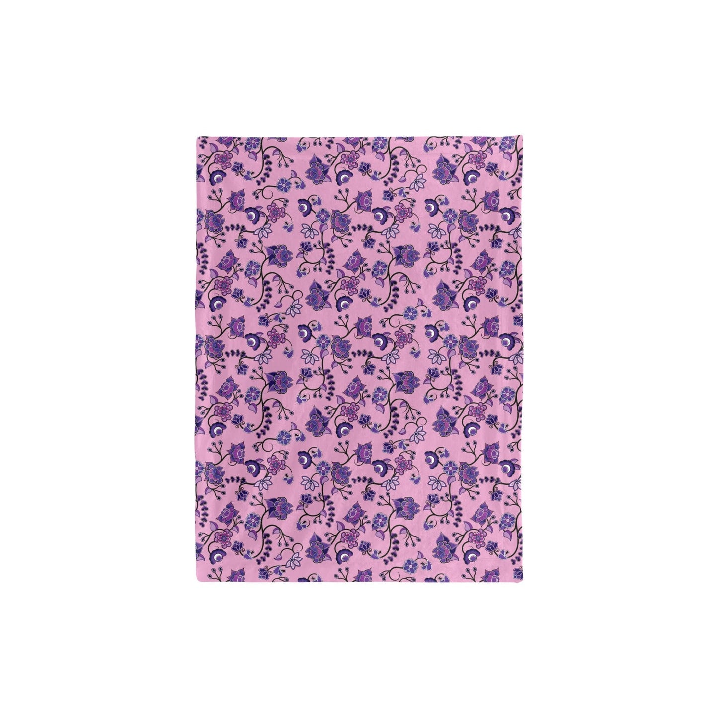Purple Floral Amour Baby Blanket 30"x40" Baby Blanket 30"x40" e-joyer