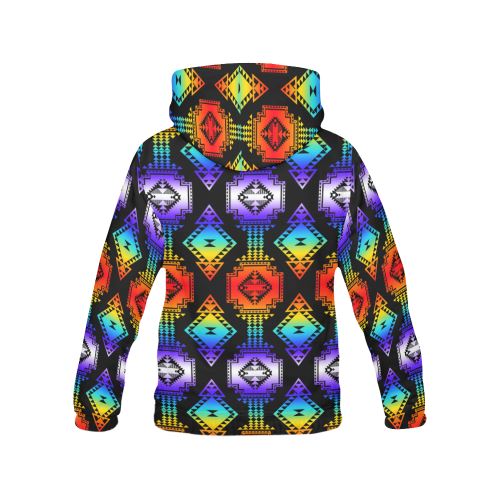 Rainbow Gathering All Over Print Hoodie for Women (USA Size) (Model H13) All Over Print Hoodie for Women (H13) e-joyer
