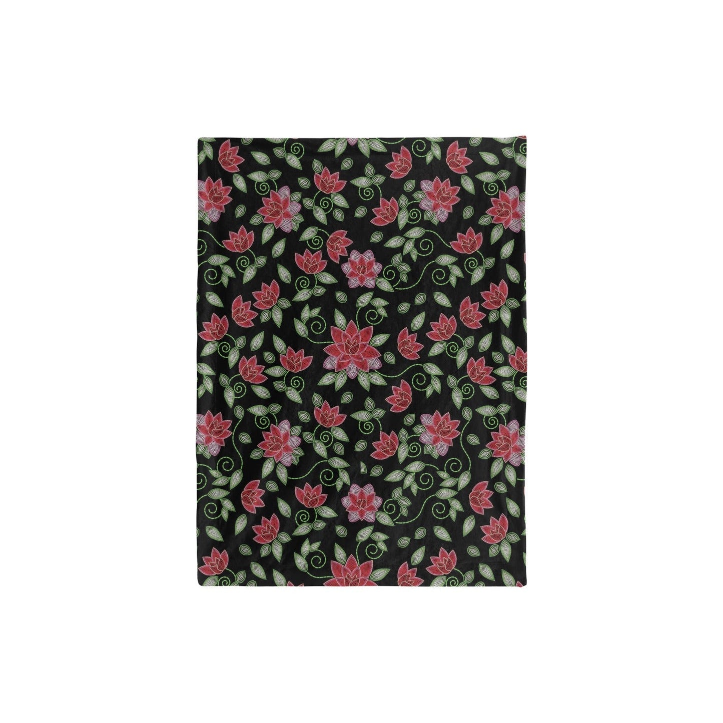 Red Beaded Rose Baby Blanket 30"x40" Baby Blanket 30"x40" e-joyer
