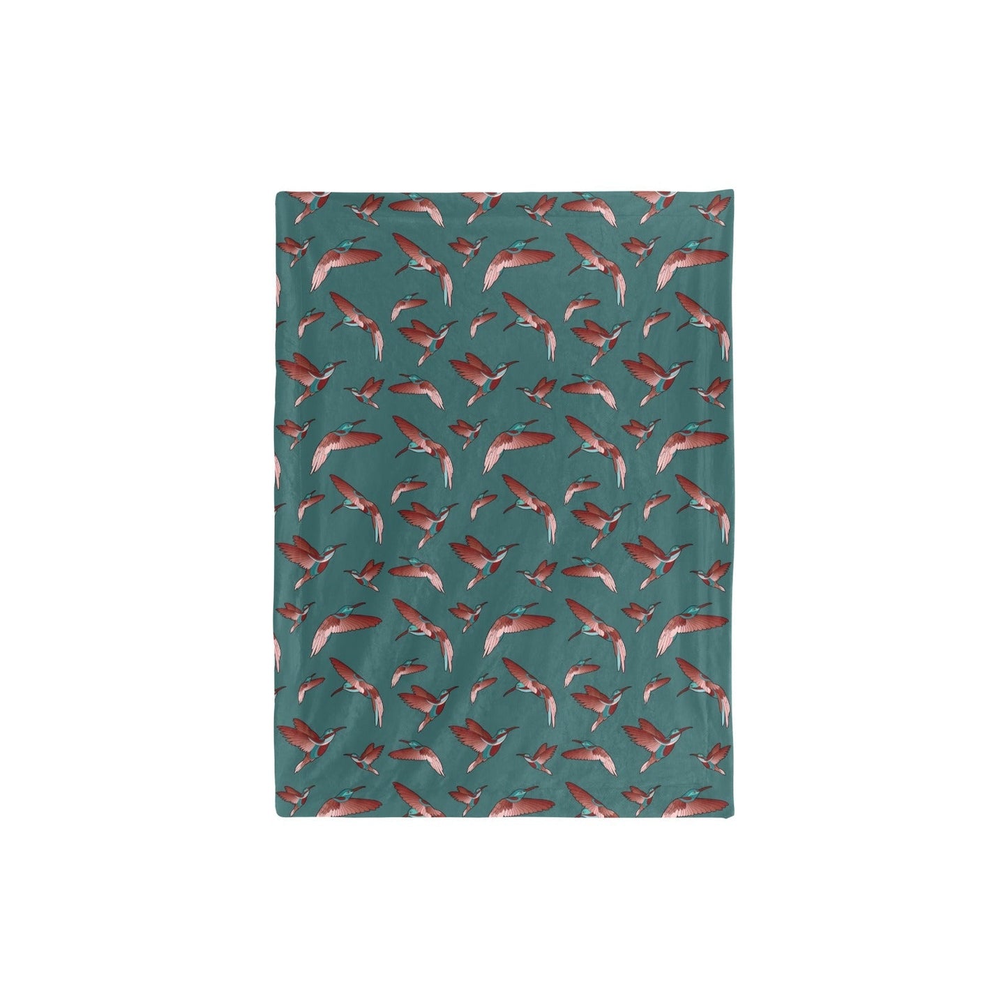 Red Swift Turquoise Baby Blanket 30"x40" Baby Blanket 30"x40" e-joyer