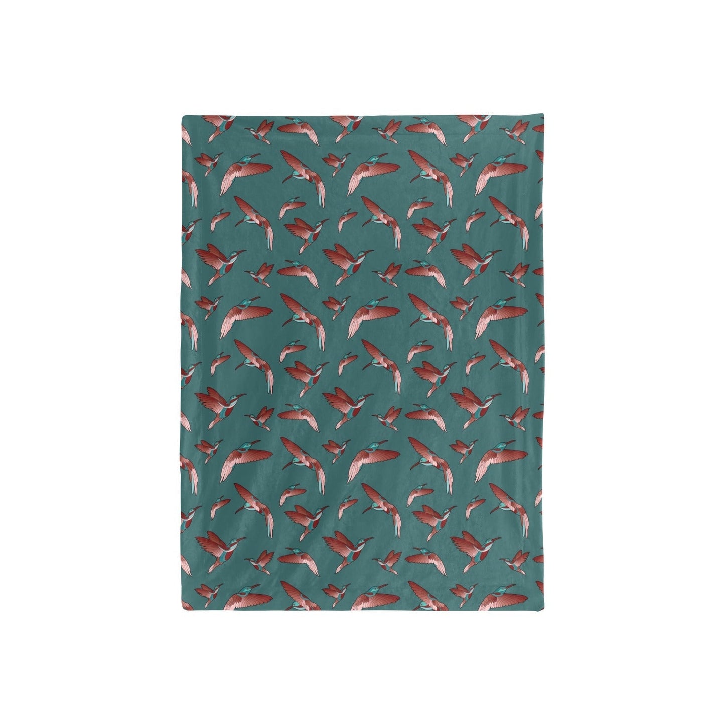 Red Swift Turquoise Baby Blanket 40"x50" Baby Blanket 40"x50" e-joyer