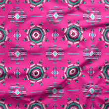 Load image into Gallery viewer, Rising Star Strawberry Moon Cotton Sateen Fabric By the Yard 49 Dzine 
