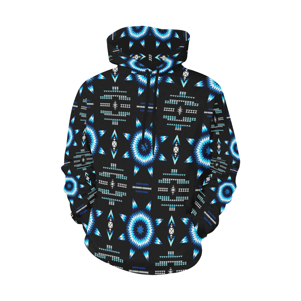 Rising Star Wolf Moon All Over Print Hoodie for Women (USA Size) (Model H13) All Over Print Hoodie for Women (H13) e-joyer