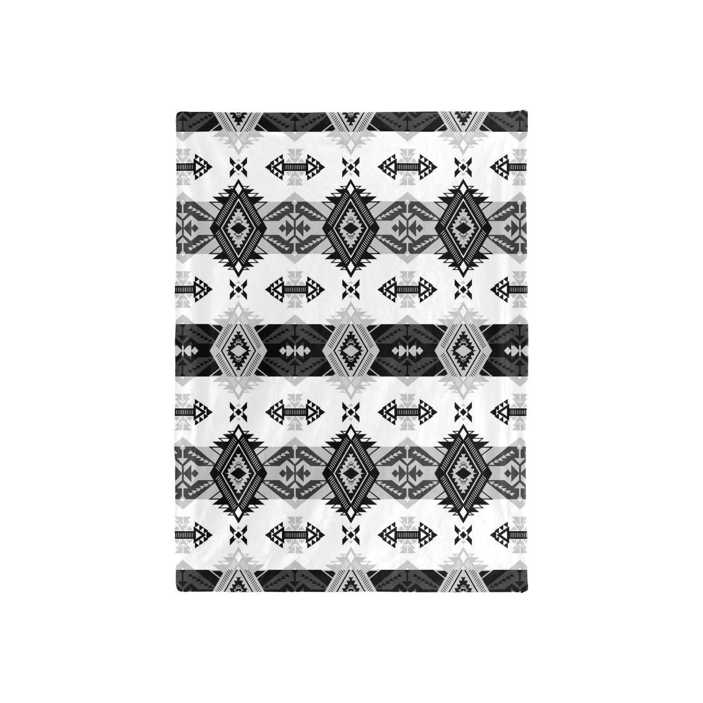 Sovereign Nation Black and White Baby Blanket 40"x50" Baby Blanket 40"x50" e-joyer