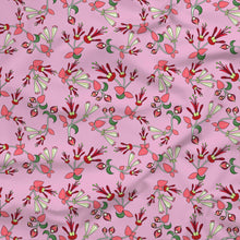 Load image into Gallery viewer, Strawberry Floral Cotton Poplin Fabric By the Yard Fabric NBprintex 
