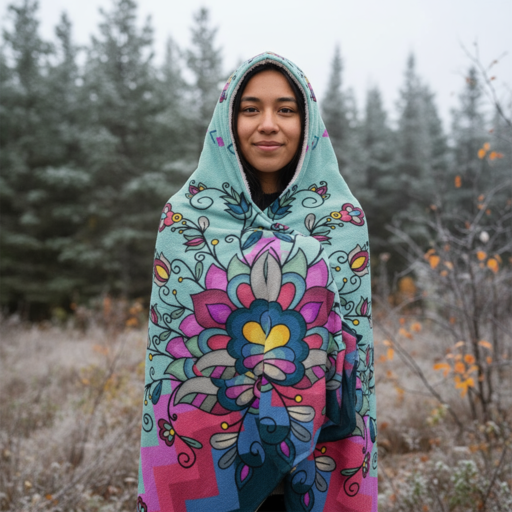 Autumn Bundle Blessing Hooded Blanket