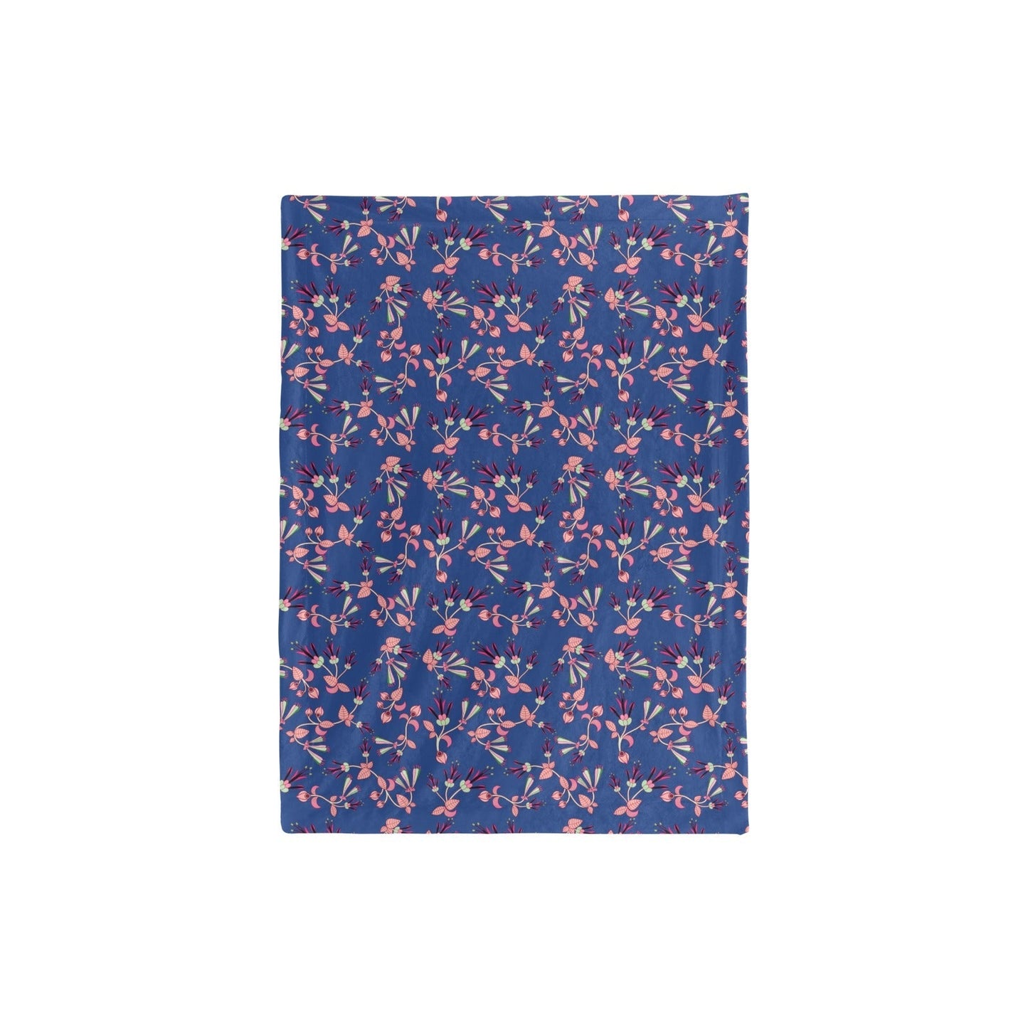 Swift Floral Peach Blue Baby Blanket 30"x40" Baby Blanket 30"x40" e-joyer