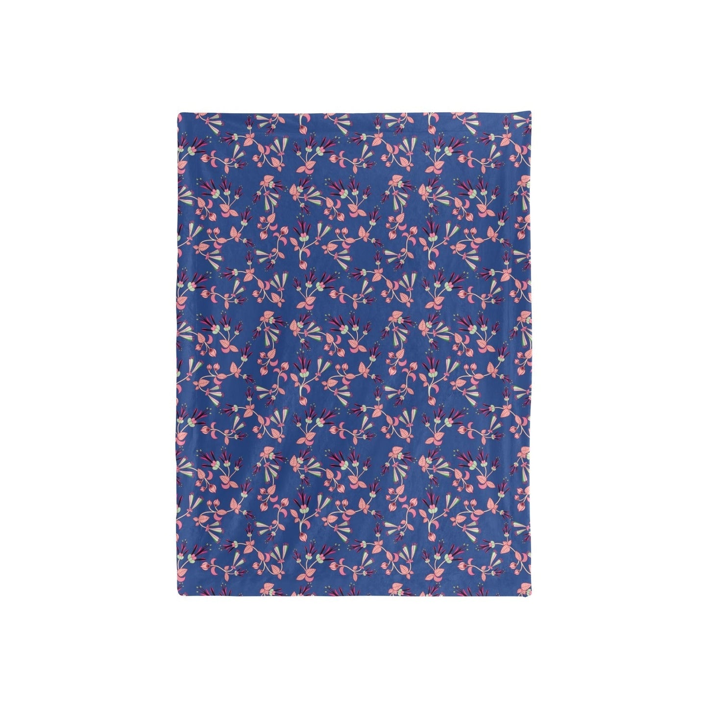 Swift Floral Peach Blue Baby Blanket 40"x50" Baby Blanket 40"x50" e-joyer