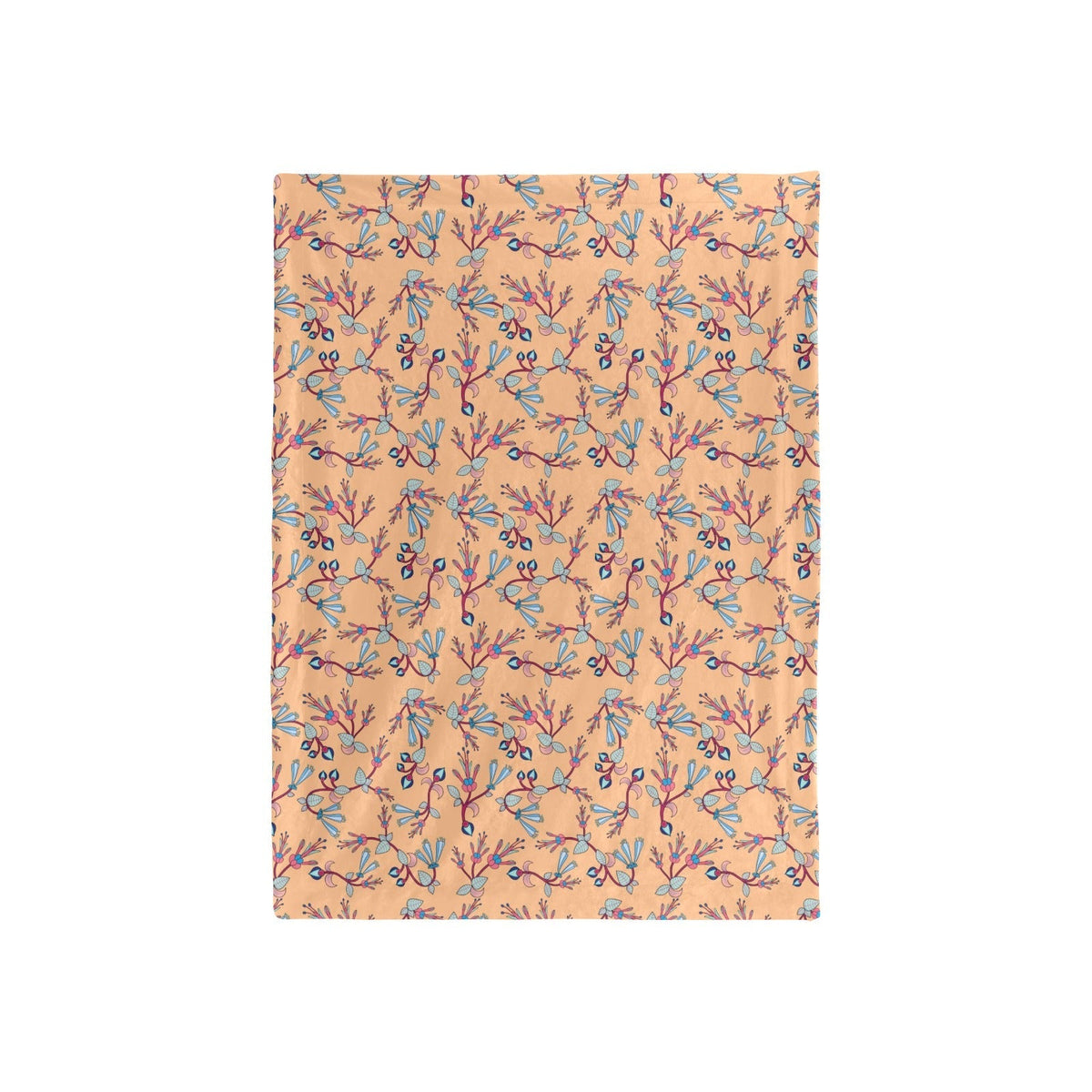Swift Floral Peach Large Baby Blanket by 49 Dzine (image 3)