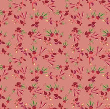Load image into Gallery viewer, Swift Floral Peach Rouge Remix Cotton Poplin Fabric By the Yard Fabric NBprintex 
