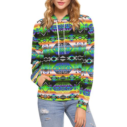 Trade Route East All Over Print Hoodie for Women (USA Size) (Model H13) All Over Print Hoodie for Women (H13) e-joyer 