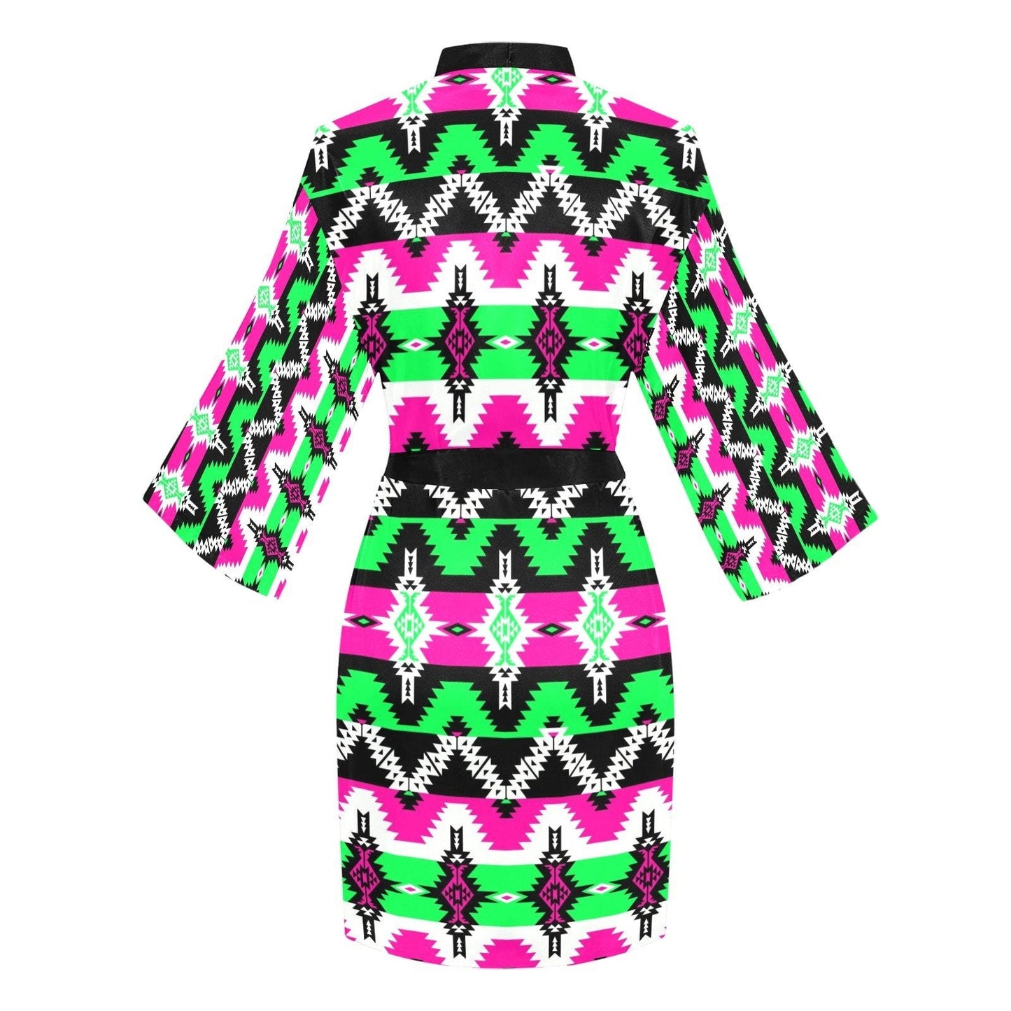 Two Spirit Ceremony Long Sleeve Kimono Robe Long Sleeve Kimono Robe e-joyer