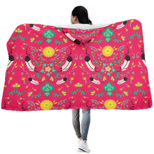 Load image into Gallery viewer, New Growth Pink Punch Hooded Blanket
